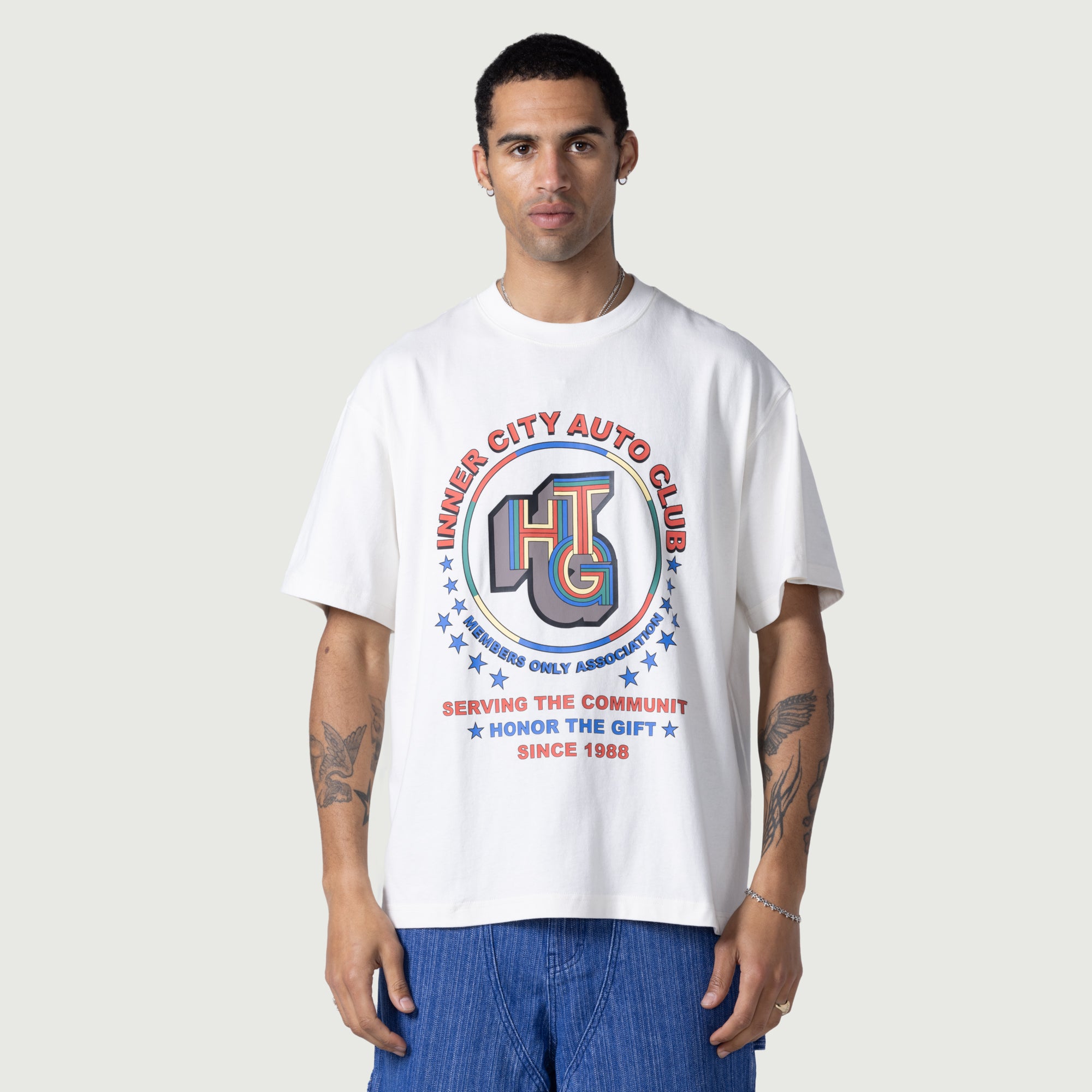 新品 M／Honor The Gift Auto Association Tee Auto Association Tee - Bone – Honor The Gift
