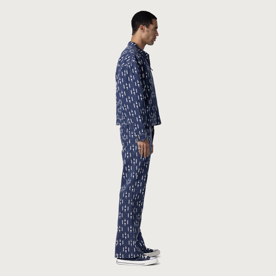 Denim Riding Flare Pant - Navy