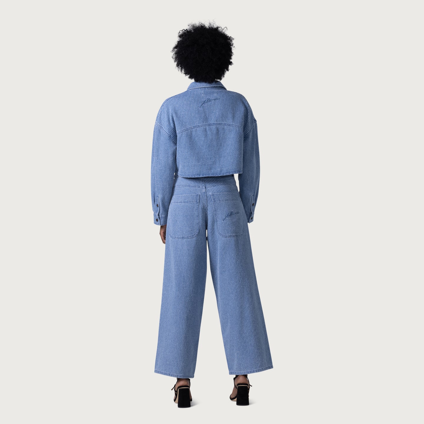 Honor Inc Wide Leg Pant - Blue