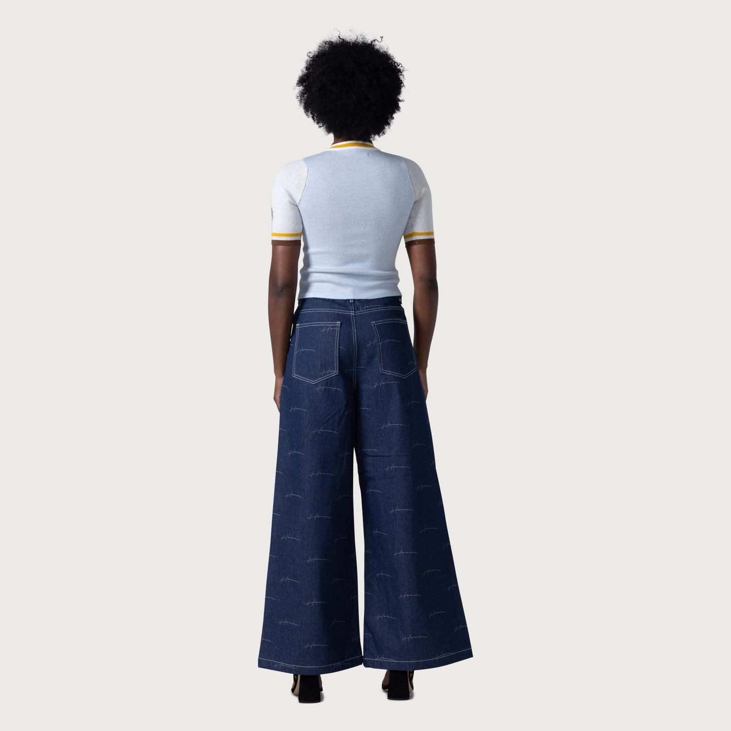 Honor Wide Leg Pant - Navy