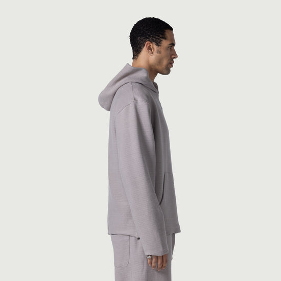 Race Herringbone Hoodie - Stone