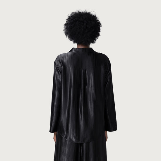Oversized Button Down - Black