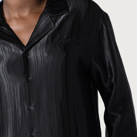 Oversized Button Down - Black