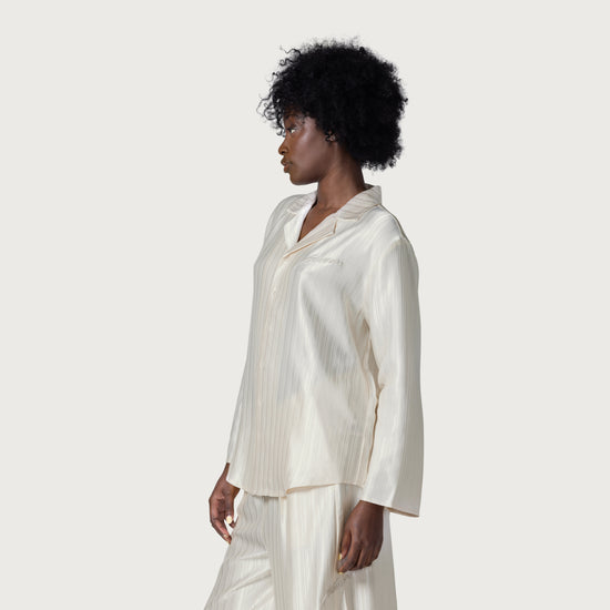 Oversized Button Down - Cream