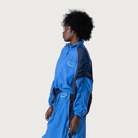 Sports Crop Jacket - Blue