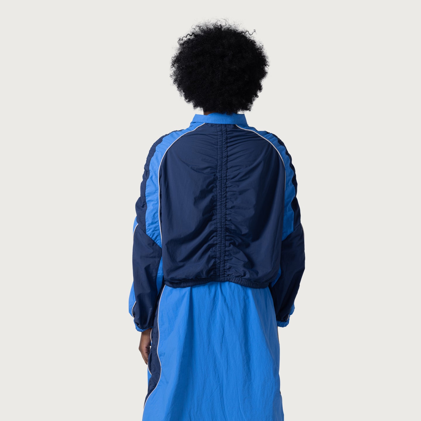 Sports Crop Jacket - Blue