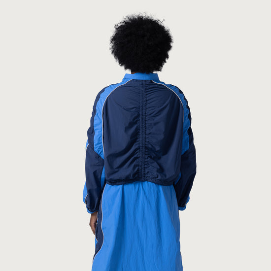 Sports Crop Jacket - Blue