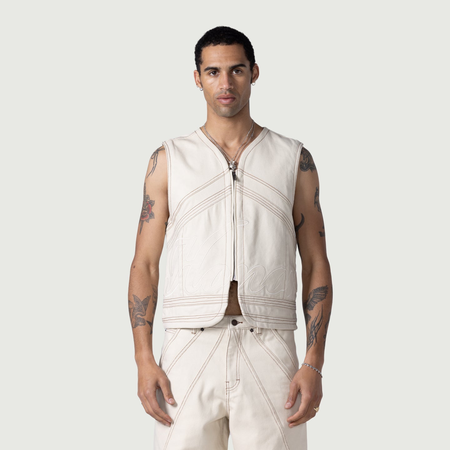 Honor Riding Vest - Bone