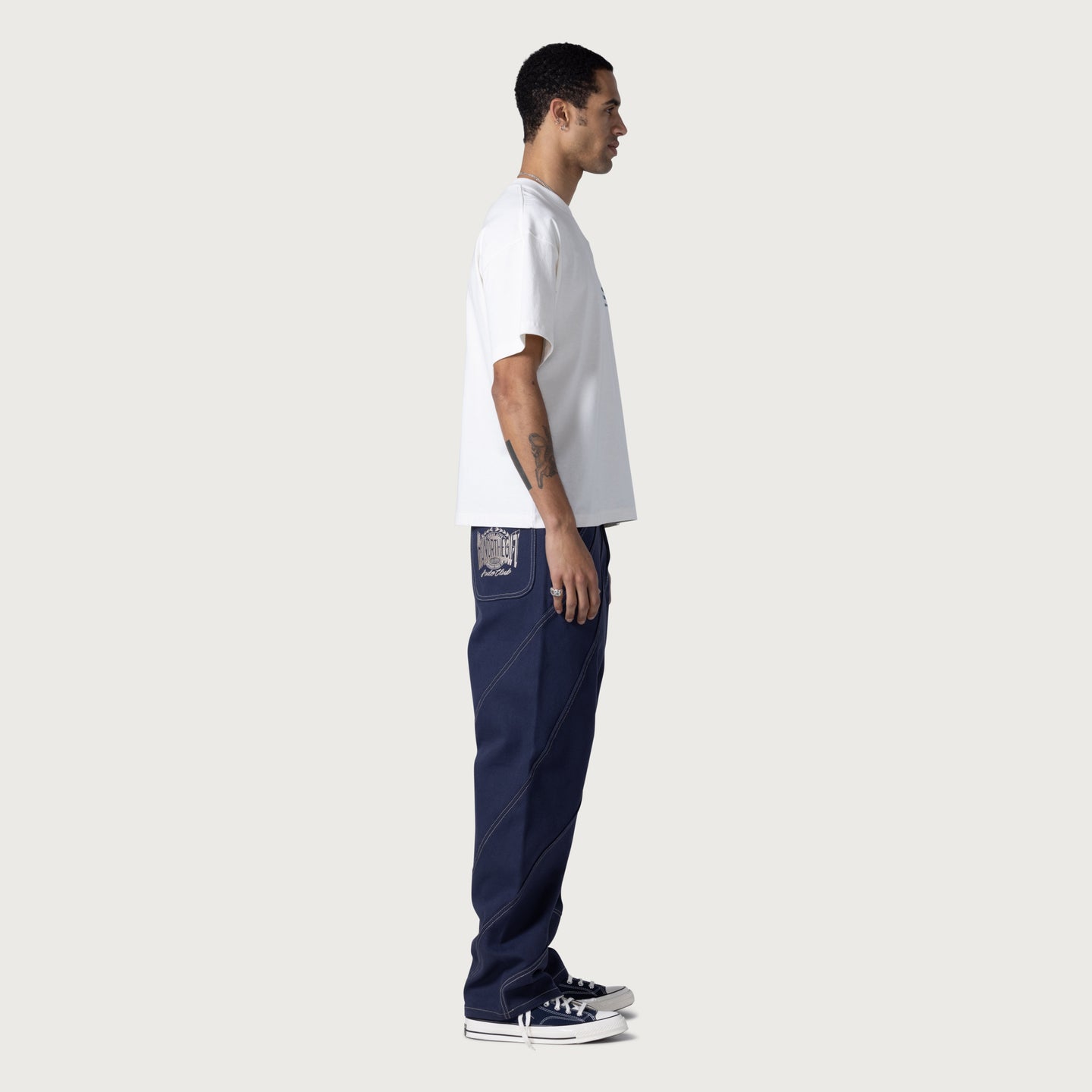 Racing Panel Pant - Navy