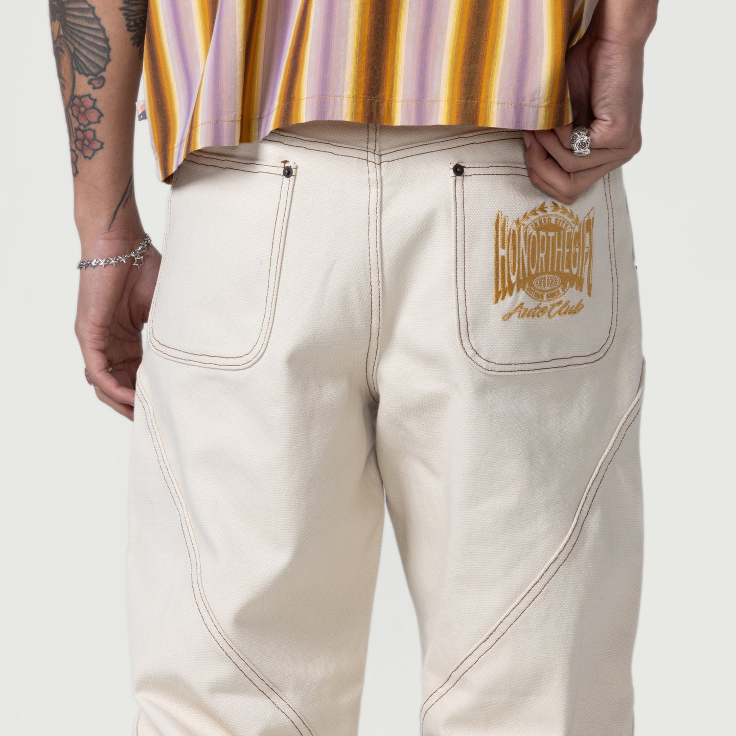 Racing Panel Pant - Bone