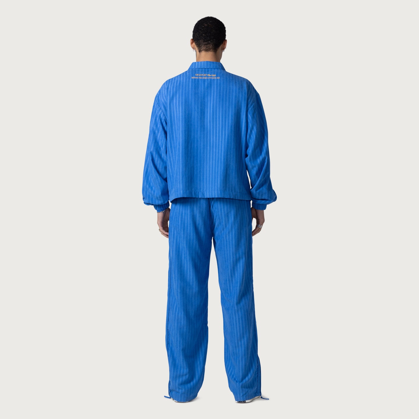 Striped Track Pant - Blue