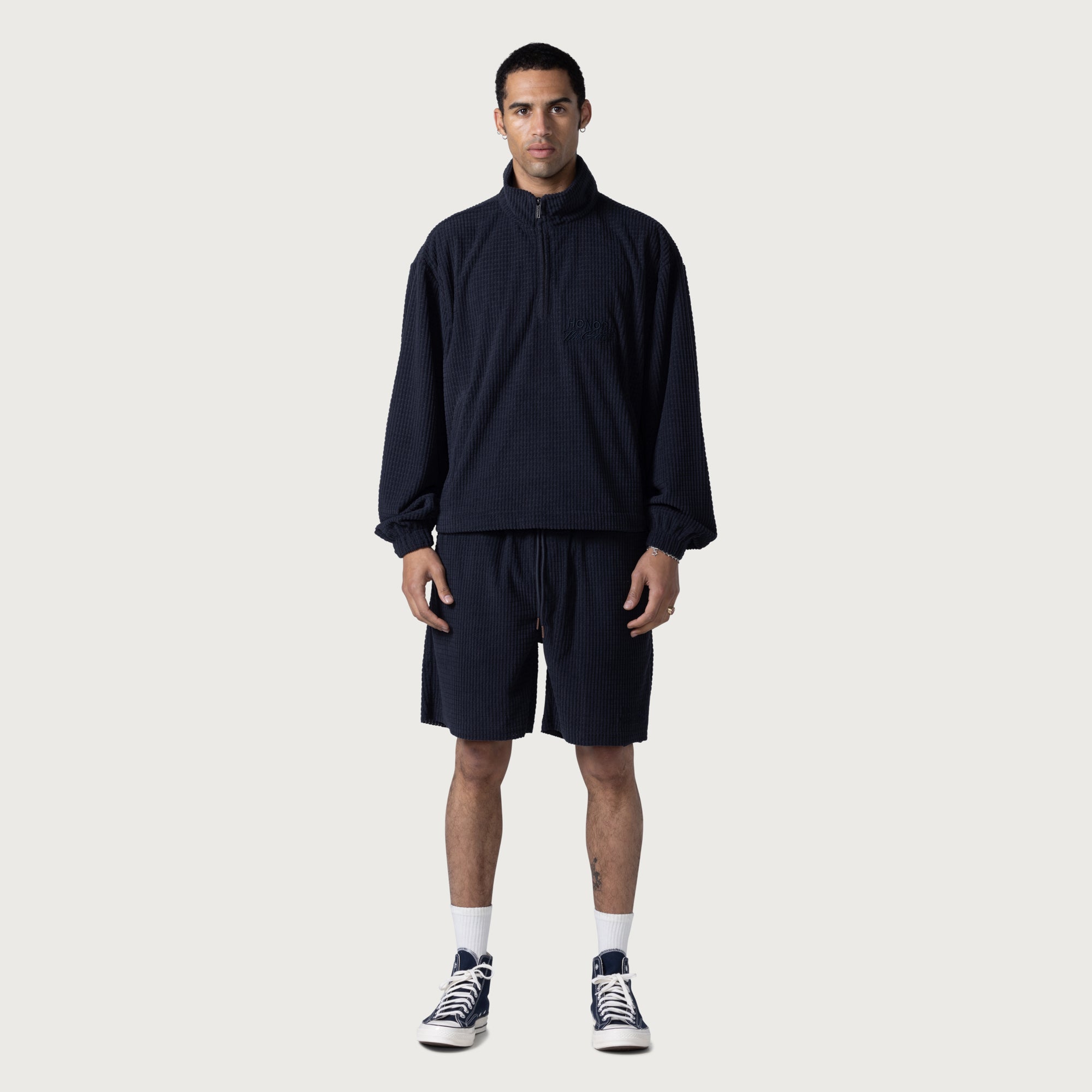 パンツ theredthread S gather knit shorts black THEREDTHREAD】S gather knit shorts
