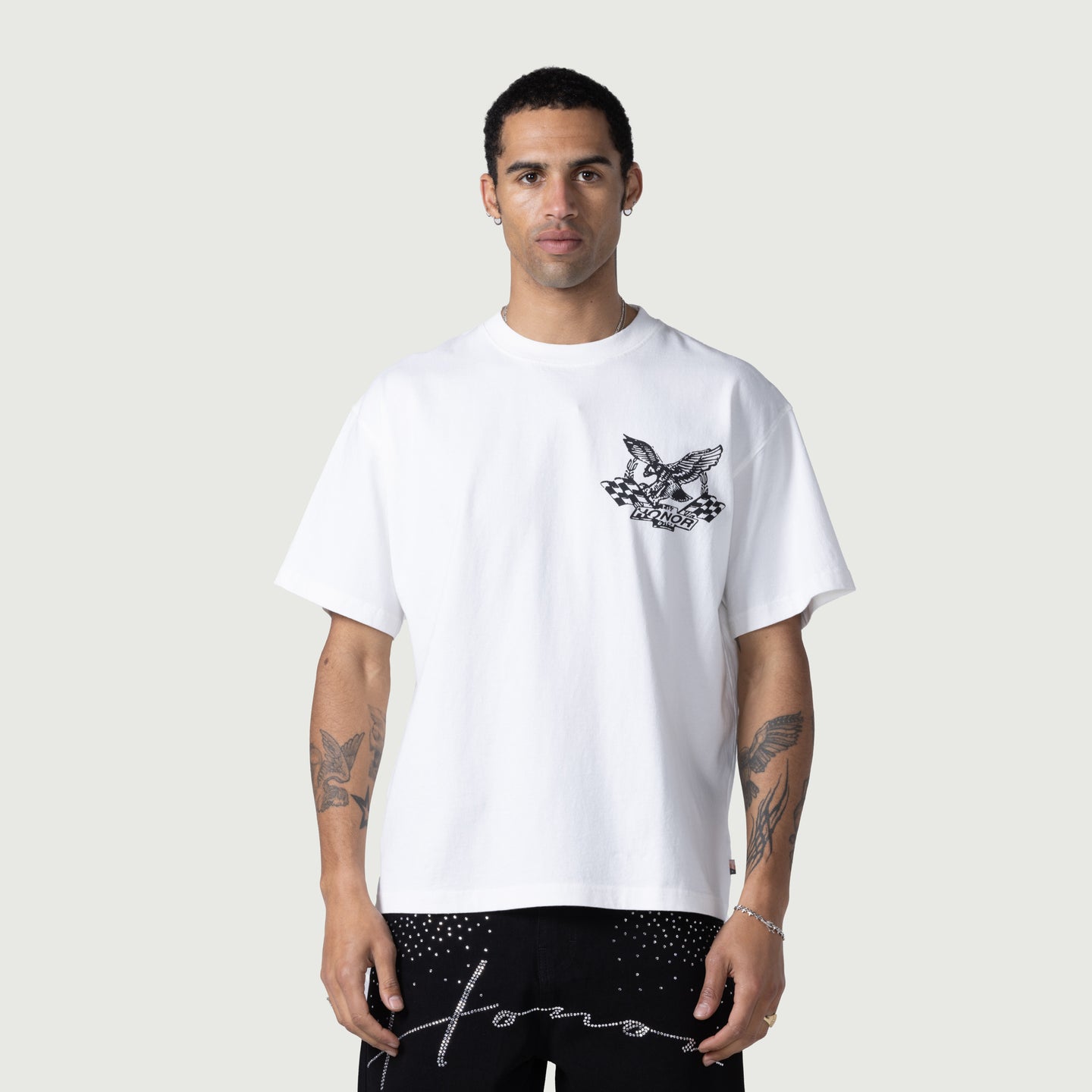 Vintage Oil Tee - White