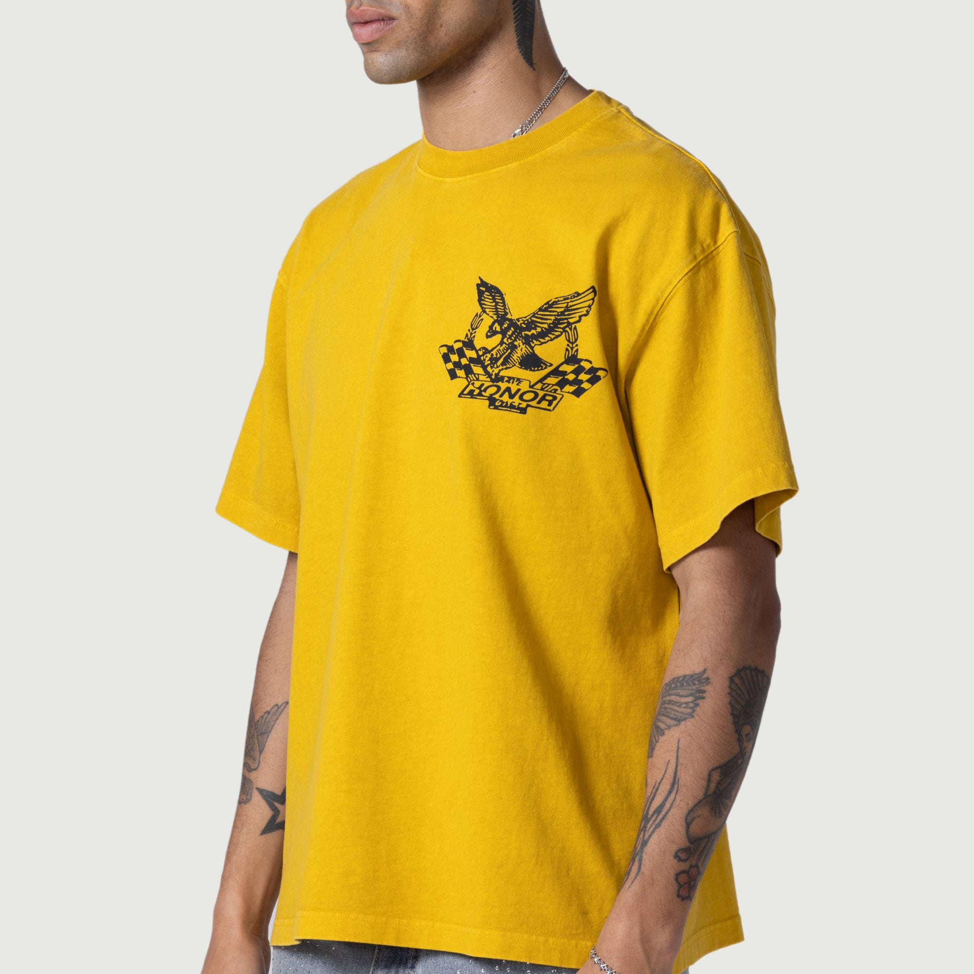 HONOR THE GIFT オナーザギフト Vintage Oil T-Shirt Tシャツ 白 tシャツ 「HONOR THE GIFT」 VINTAGE OIL Tシャツ メンズ