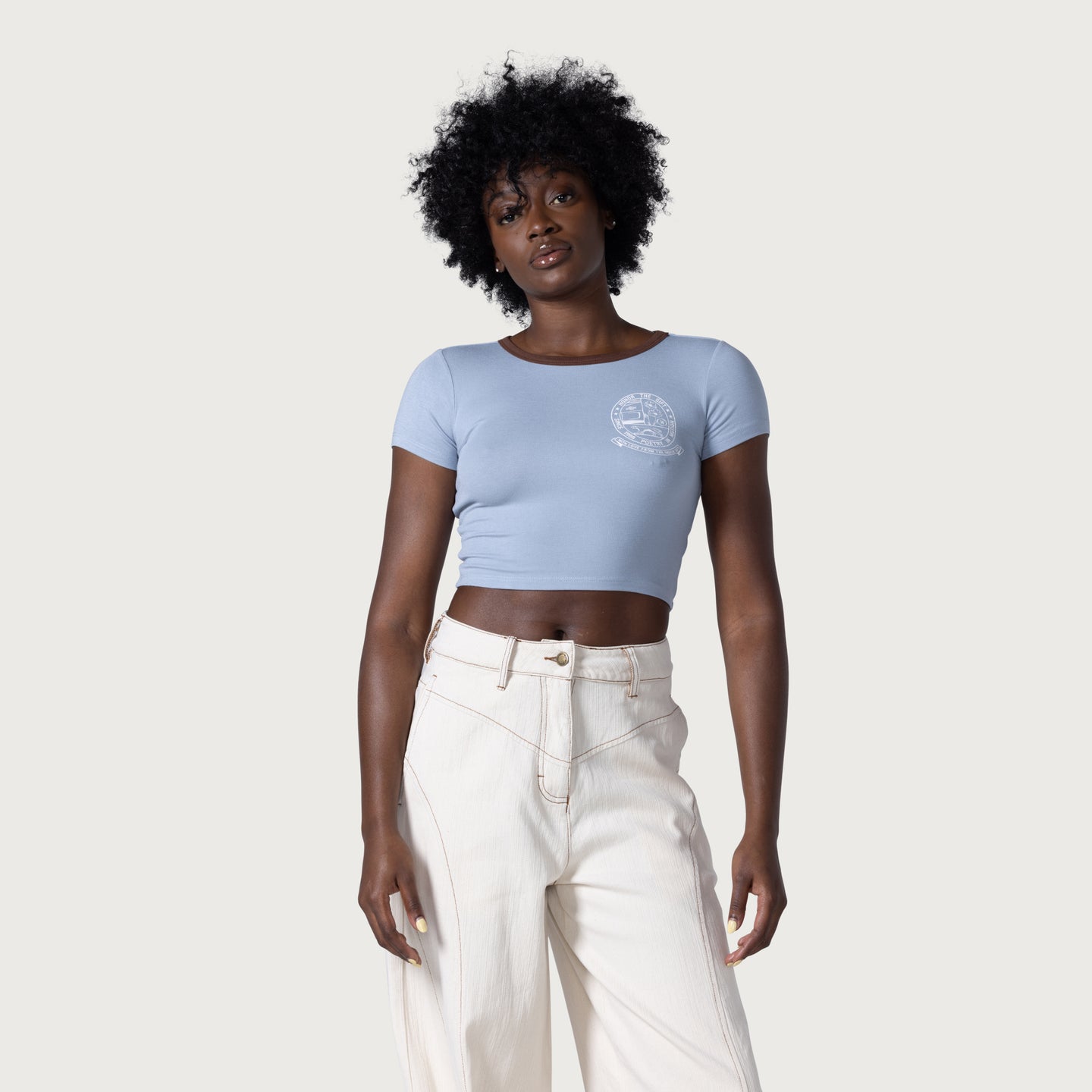 Women's Automotive Tee - Sky Blue