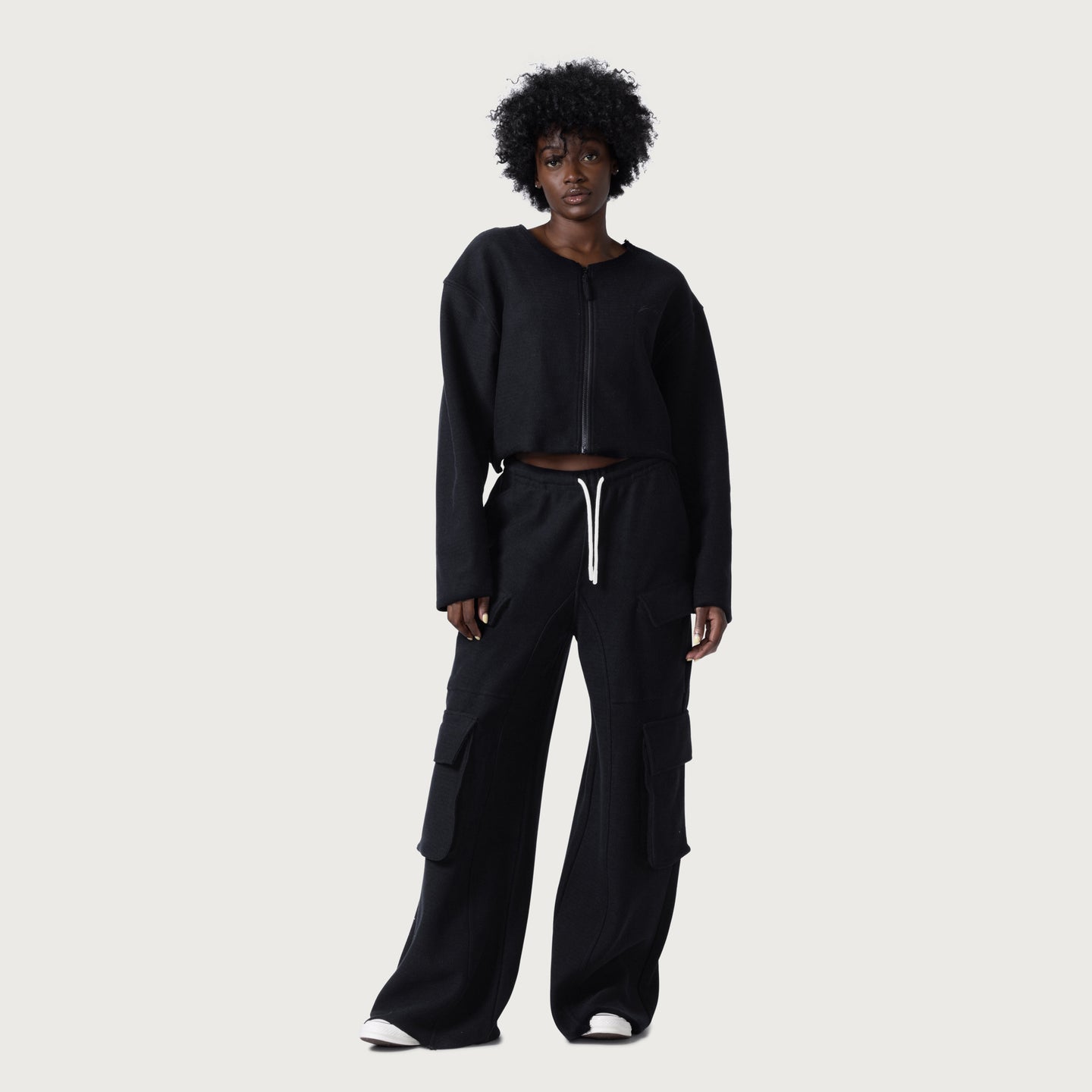 Honor Cargo Sweatpant - Black