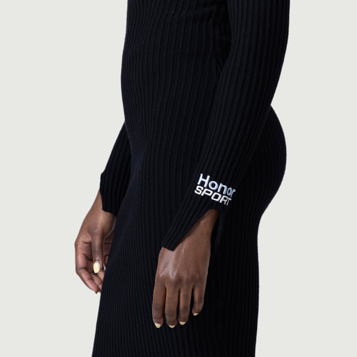 Honor Rib Dress - Black