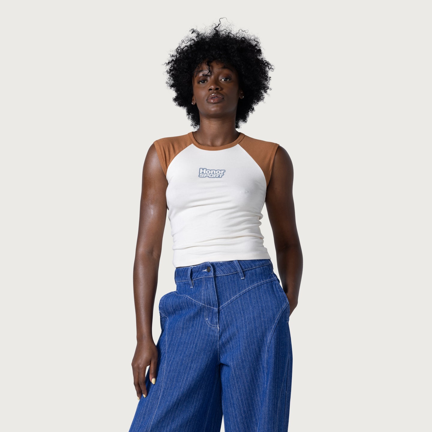Women's Honor Sports Tee - Brown