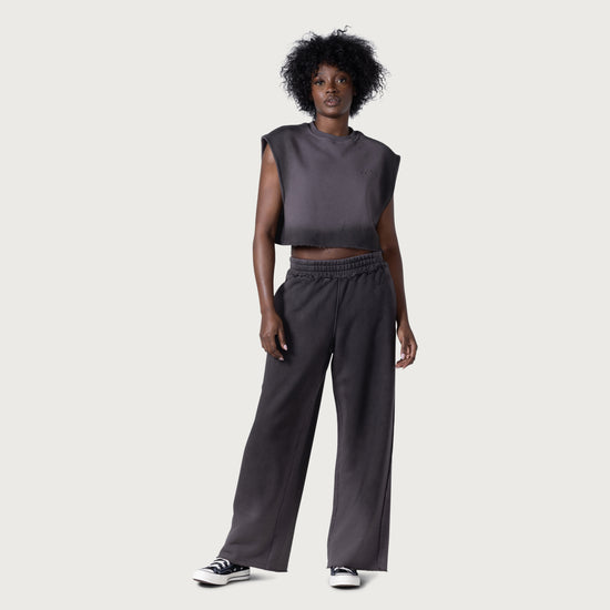 Spray Fleece Sweatpant - Black