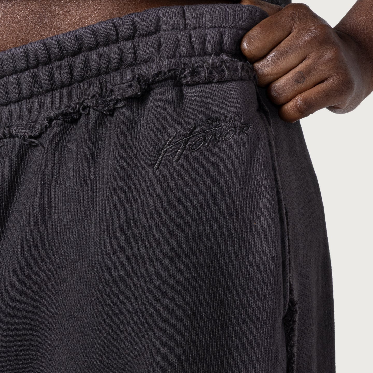 Spray Fleece Sweatpant - Black