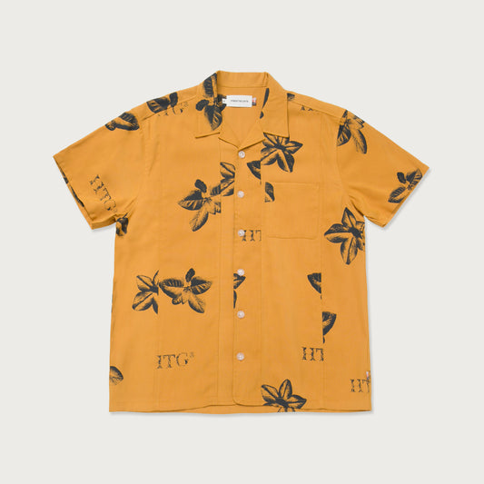 S/S Tobacco Woven Shirt - Mustard