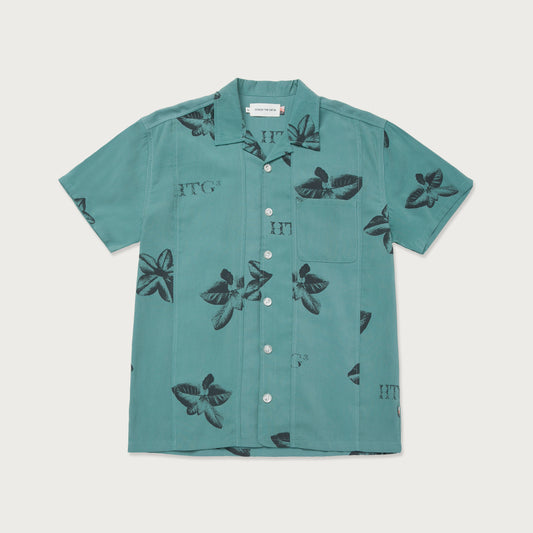 S/S Tobacco Woven Shirt - Teal