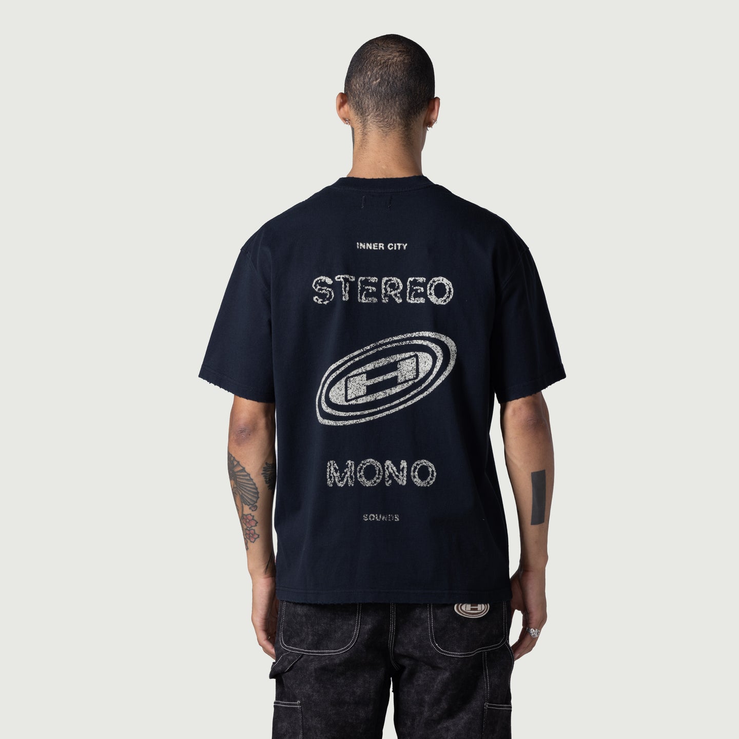 Stereo Mono Tee - Black