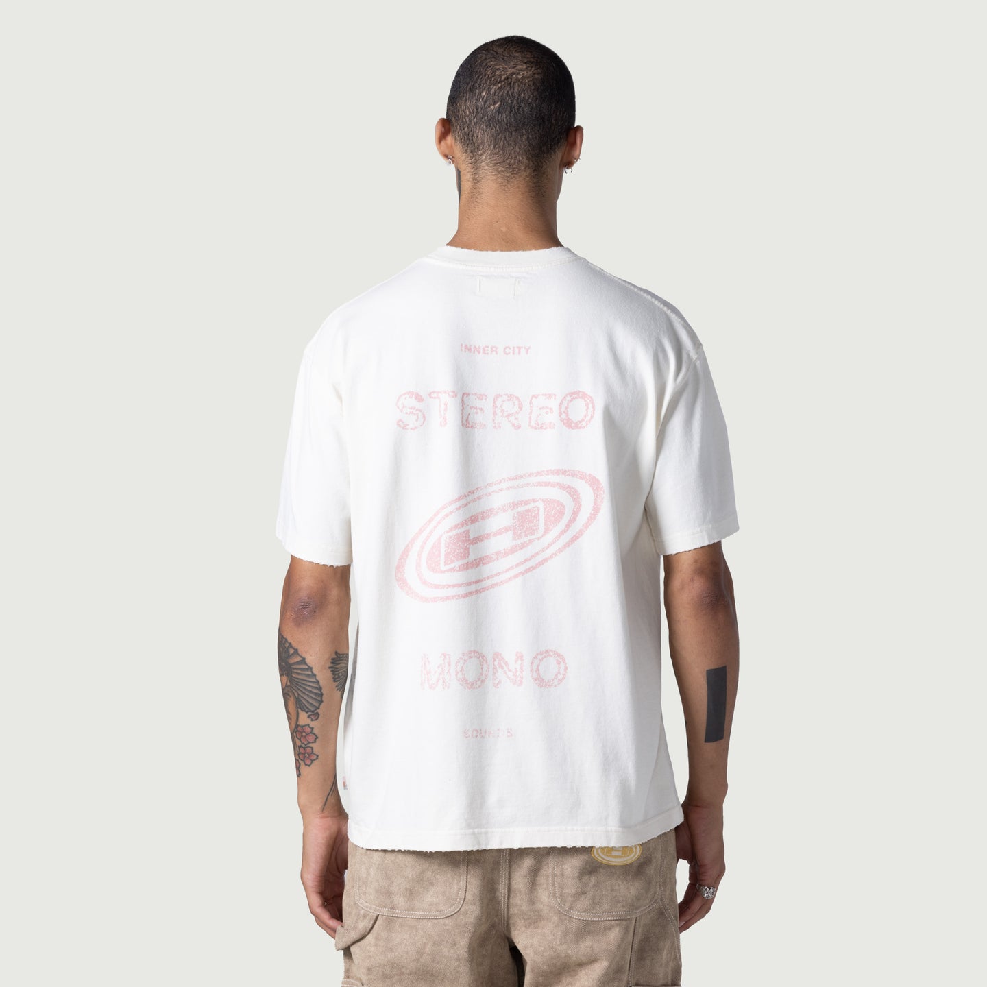 Stereo Mono Tee - Cream