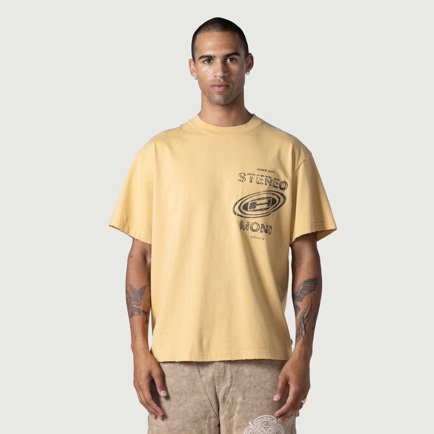 Stereo Mono Tee - Yellow