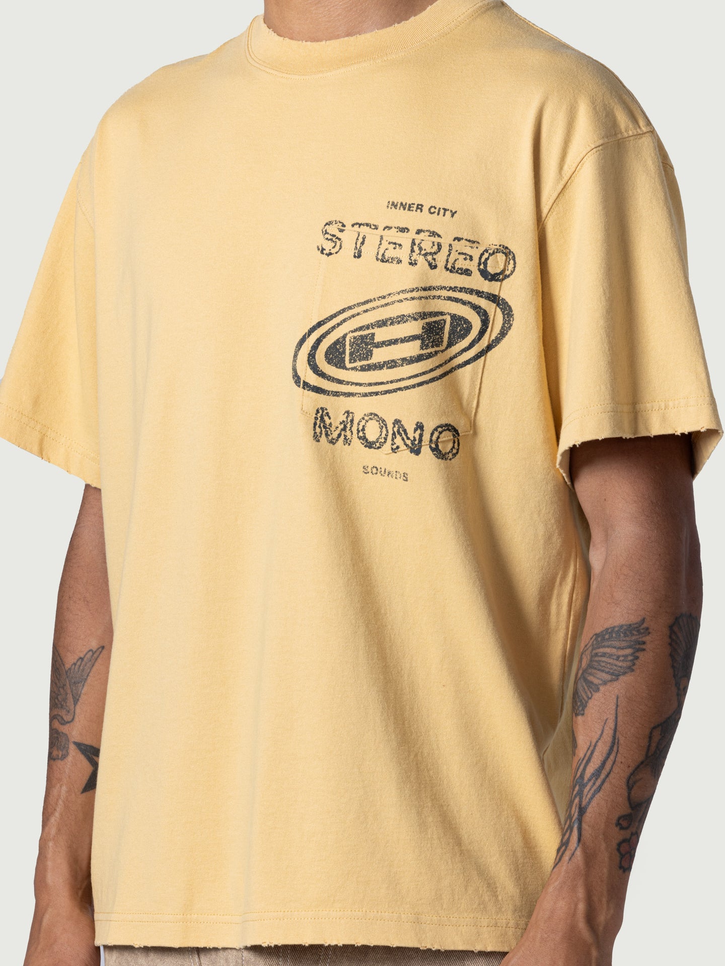 Stereo Mono Tee - Yellow