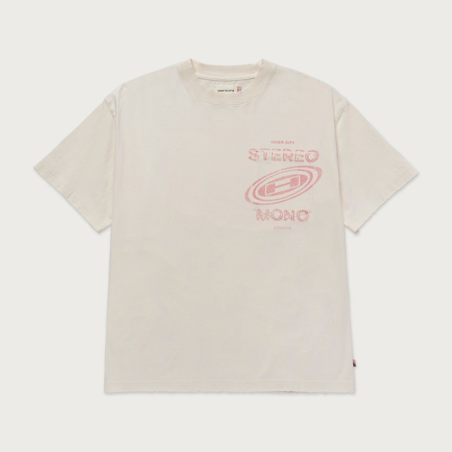 Stereo Mono Tee - Cream