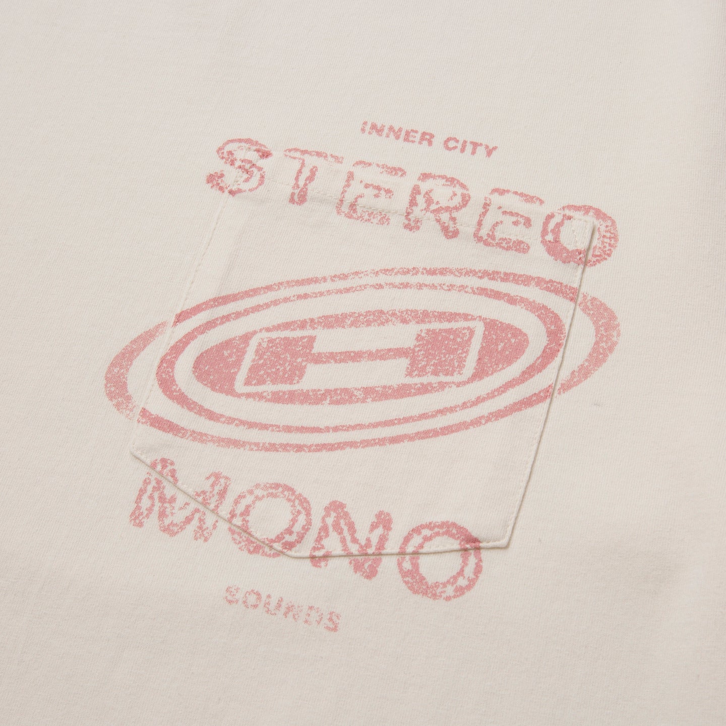 Stereo Mono Tee - Cream