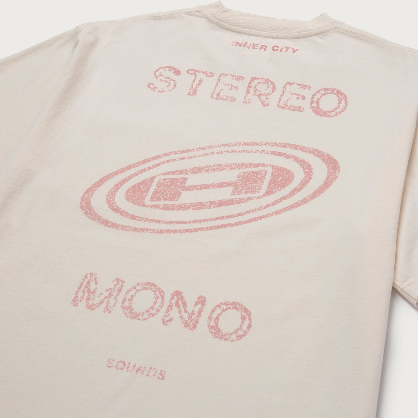 Stereo Mono Tee - Cream