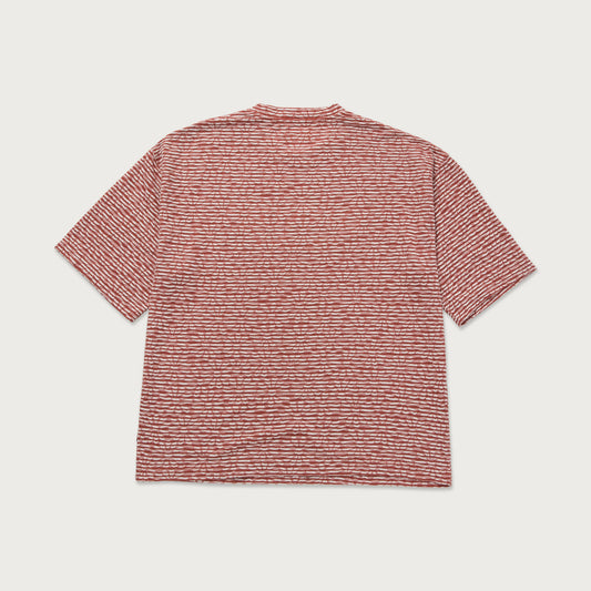 Stripe Box T-Shirt - Brick