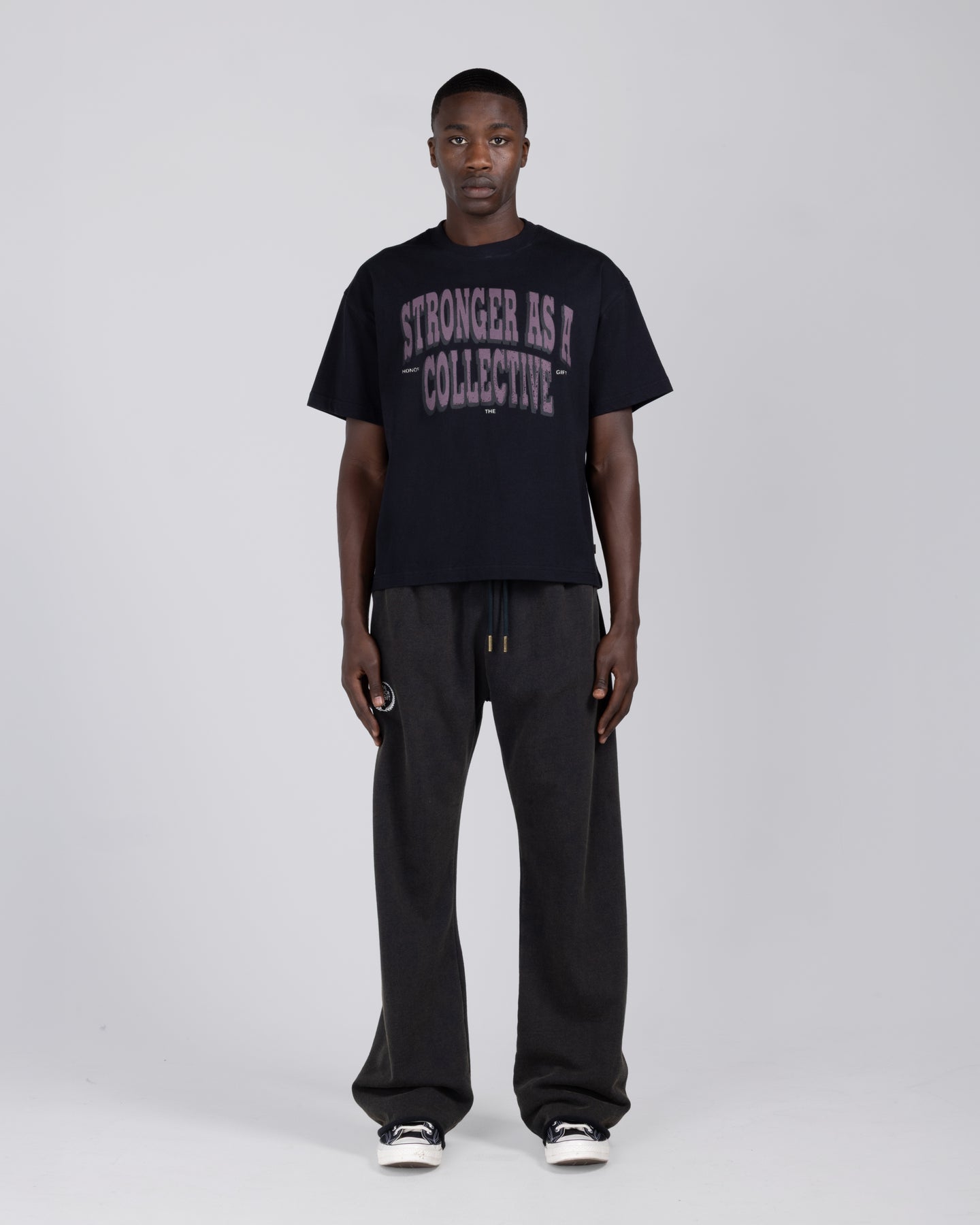 Stronger As A Collective Tee - Black