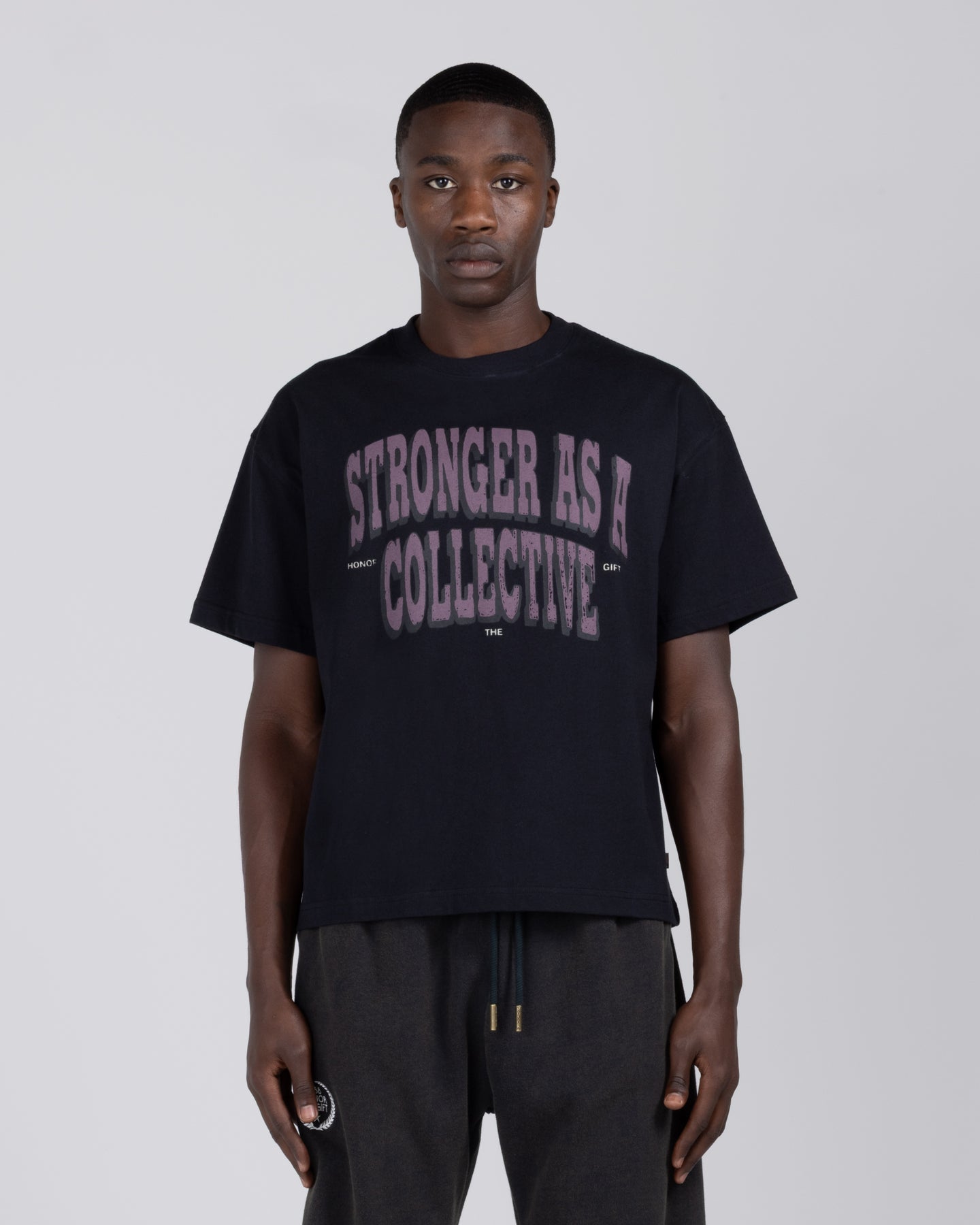 Stronger As A Collective Tee - Black