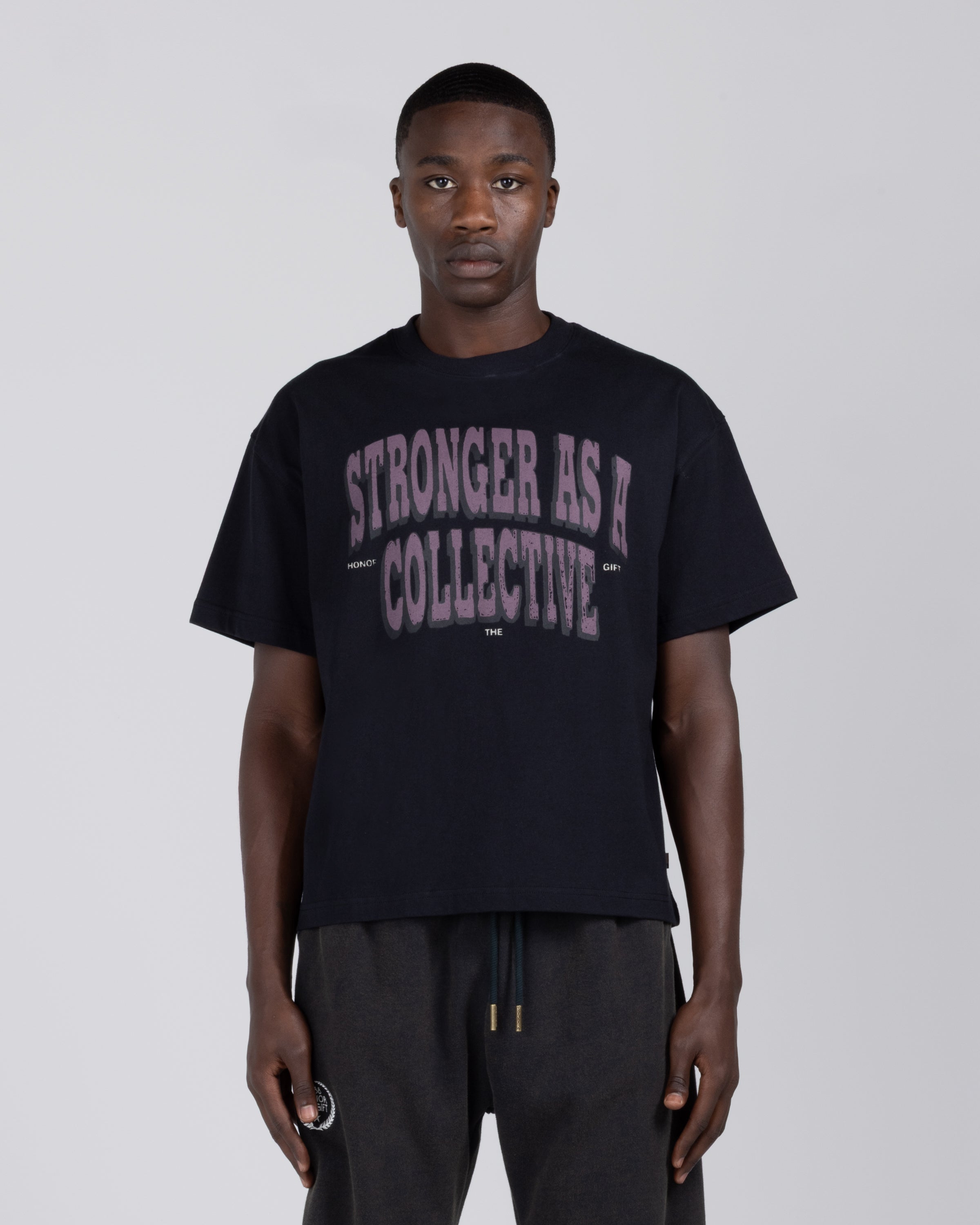 Stronger As A Collective Tee - Black