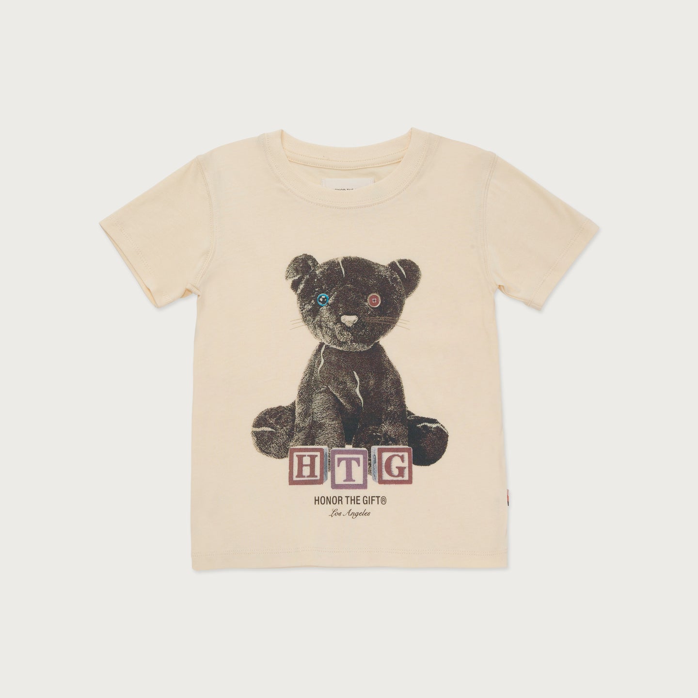 Kids Stuffed Panther T-Shirt - Bone