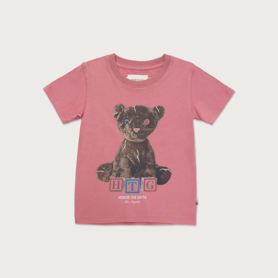 Kids Stuffed Panther T-Shirt - Mauve