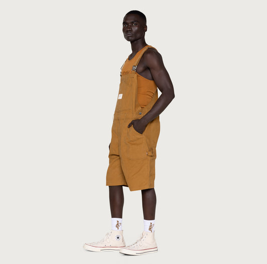 Overall Short - Tan