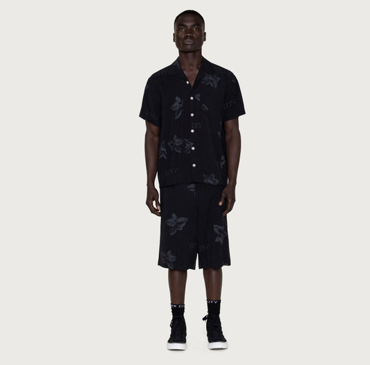 S/S Tobacco Woven Shirt - Black
