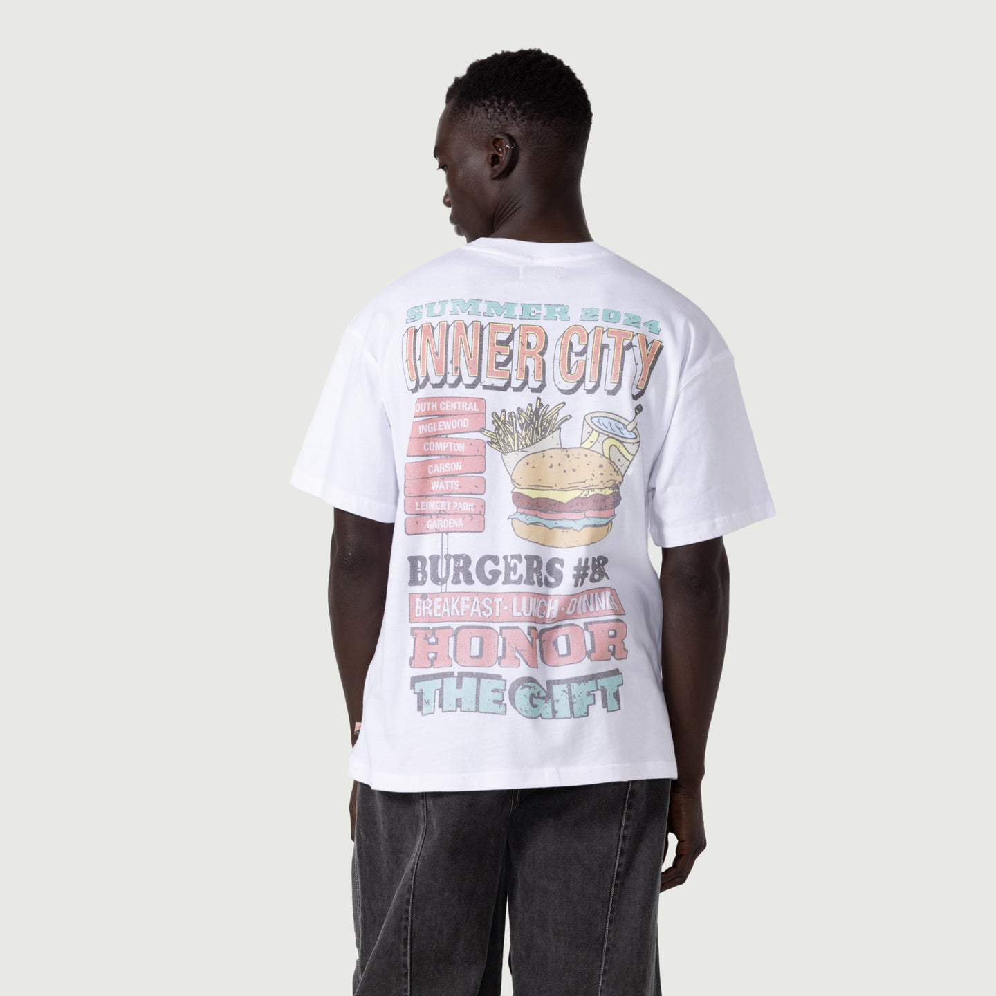 HTG® Burgers T-Shirt - White