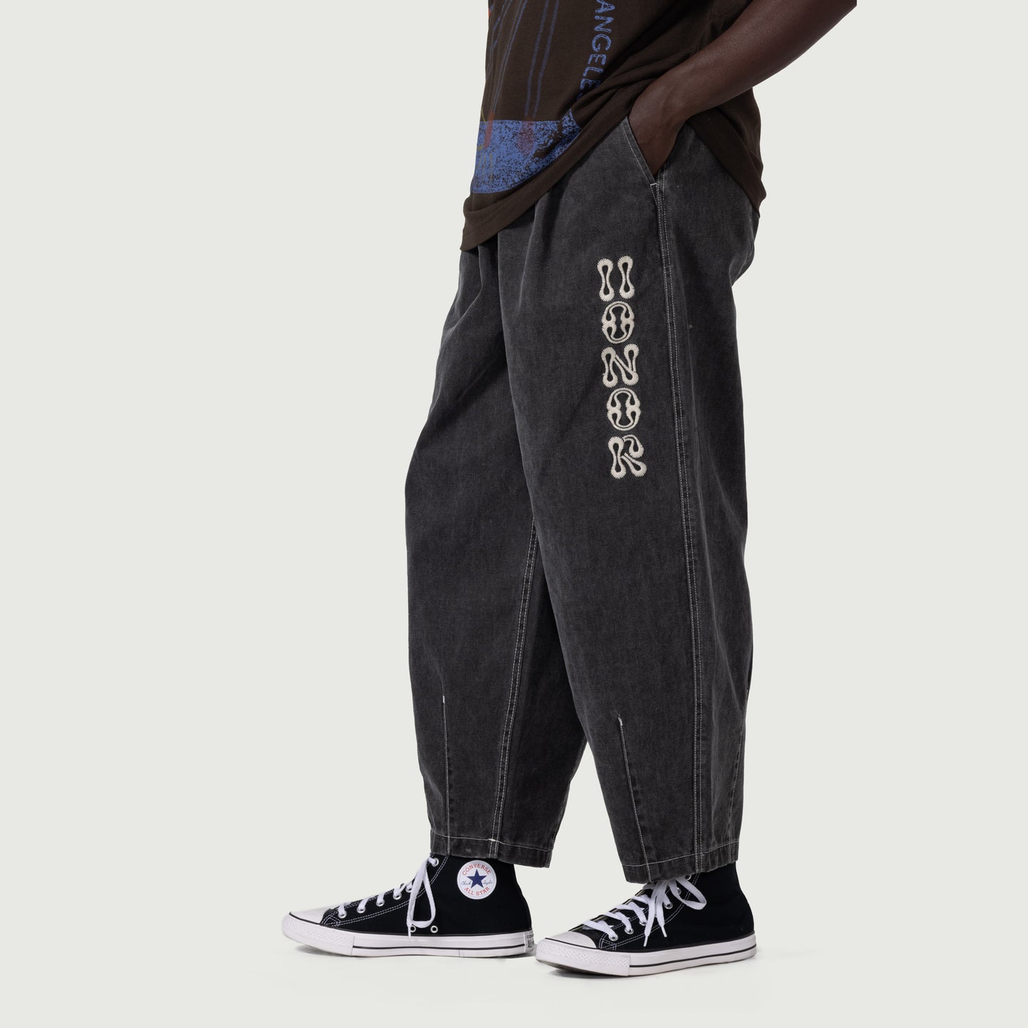 Twill Baggy Pant - Black