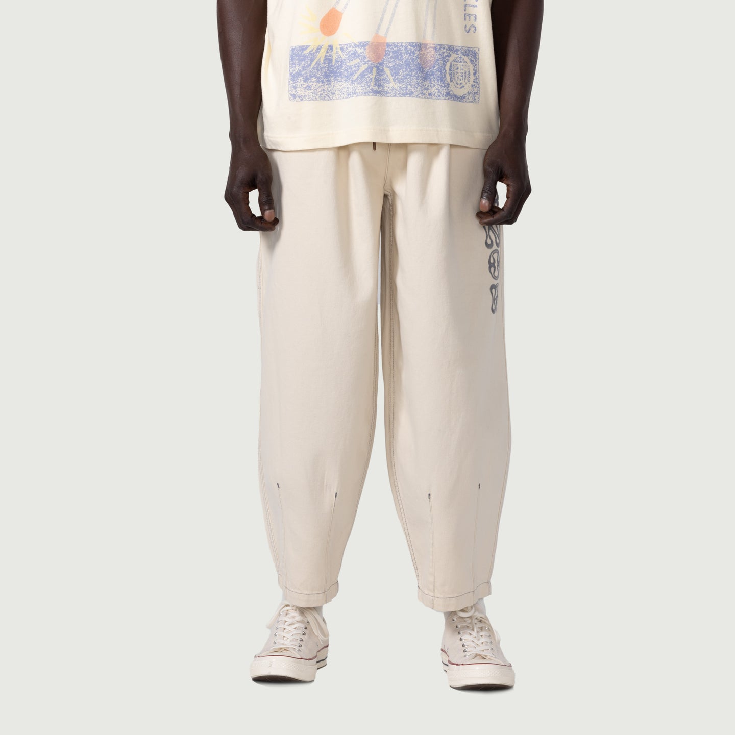 Twill Baggy Pant - Bone