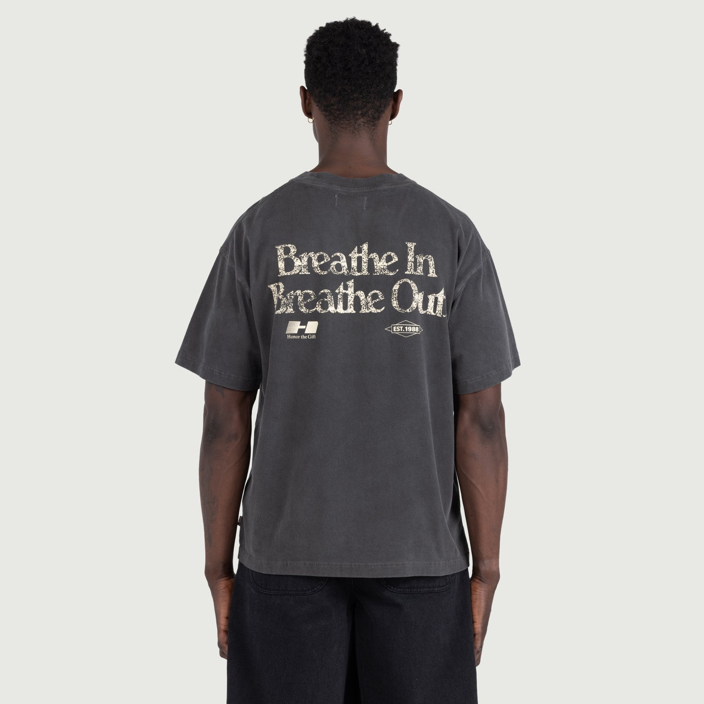 Breathe In Breathe Out Tee - Black