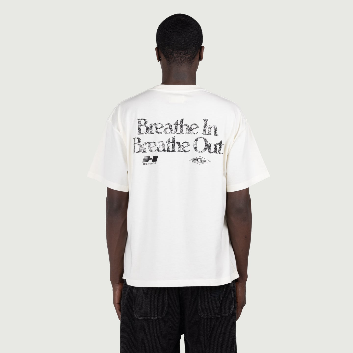 Breathe In Breathe Out Tee - White