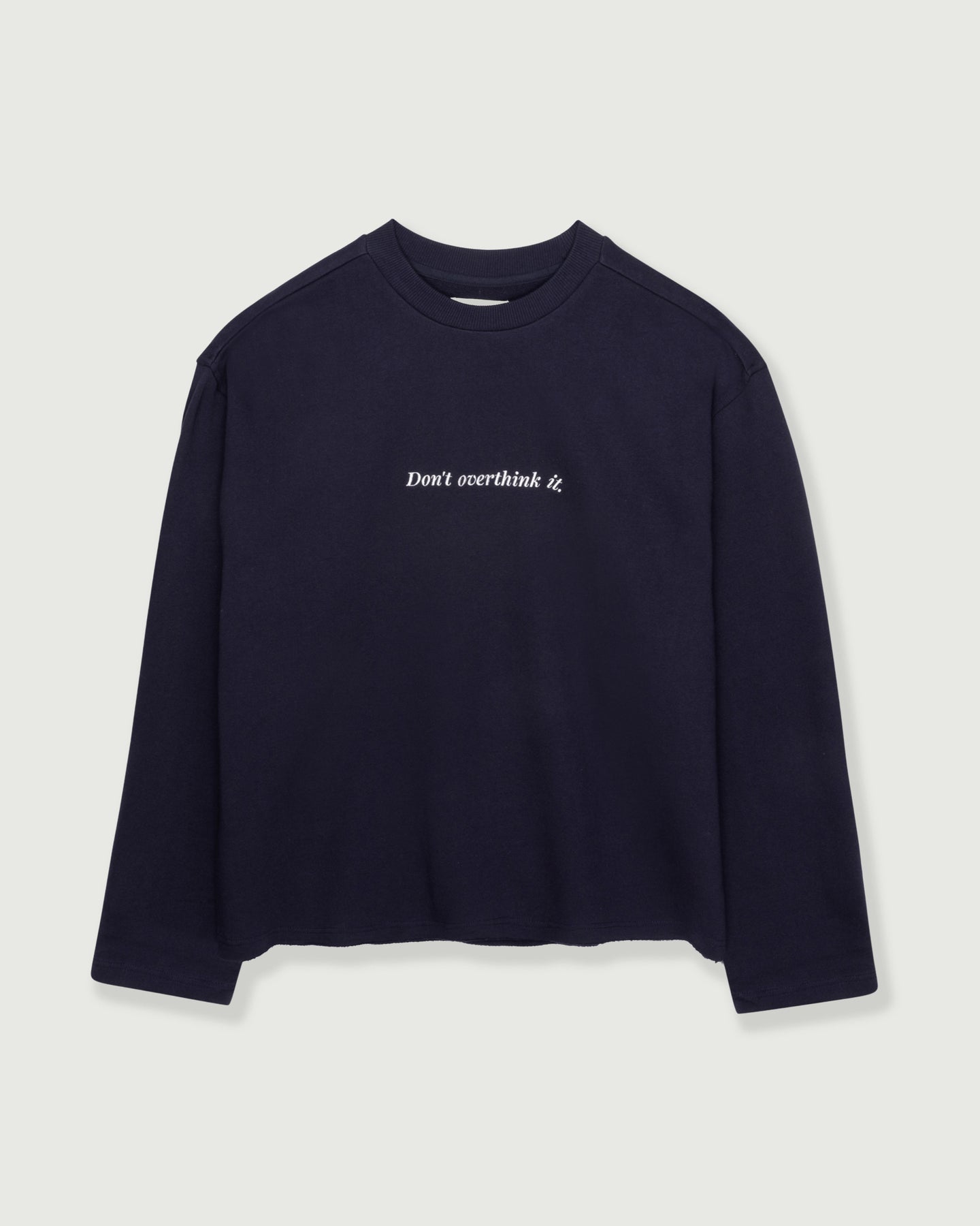 Dont Overthink It Crew - Navy