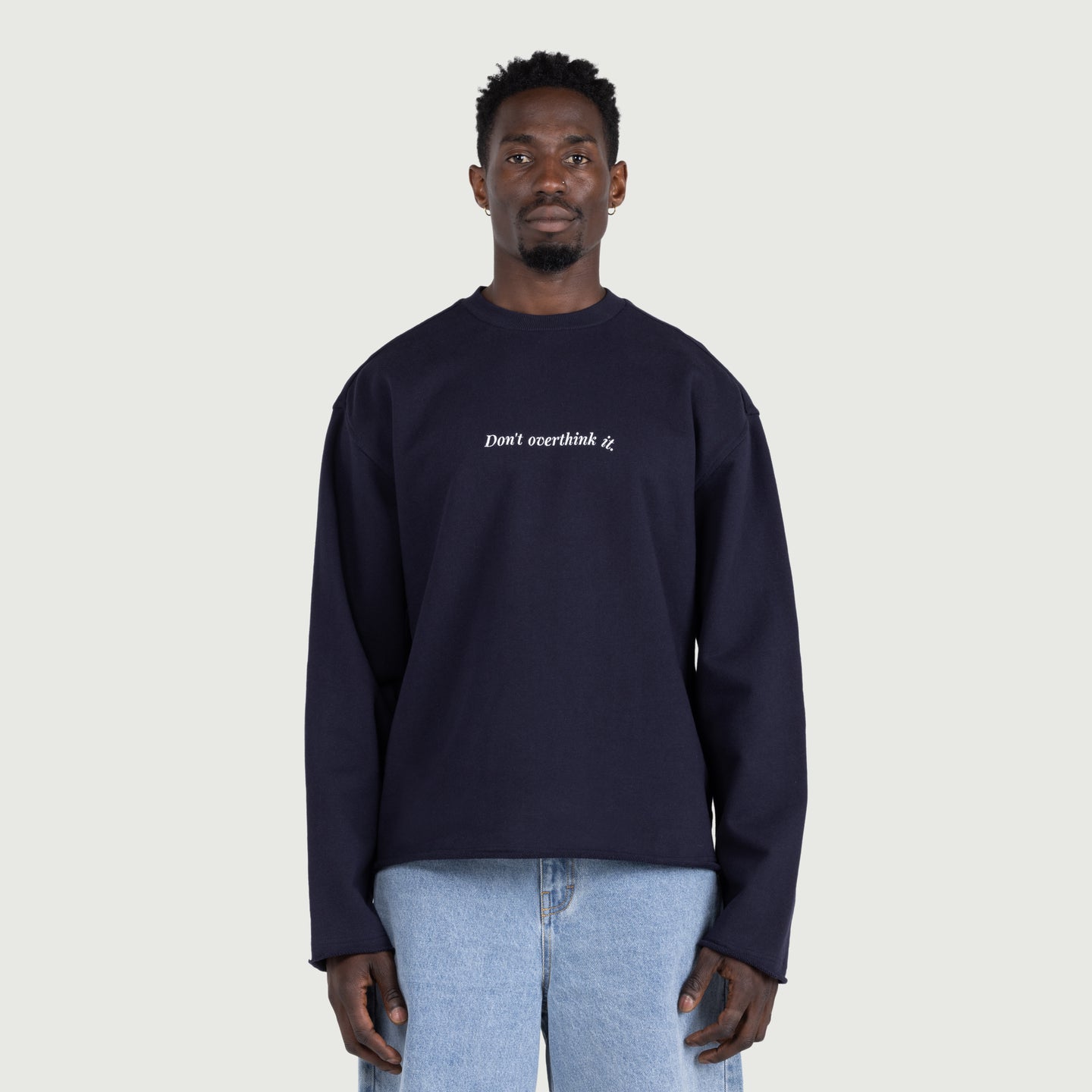 Dont Overthink It Crew - Navy