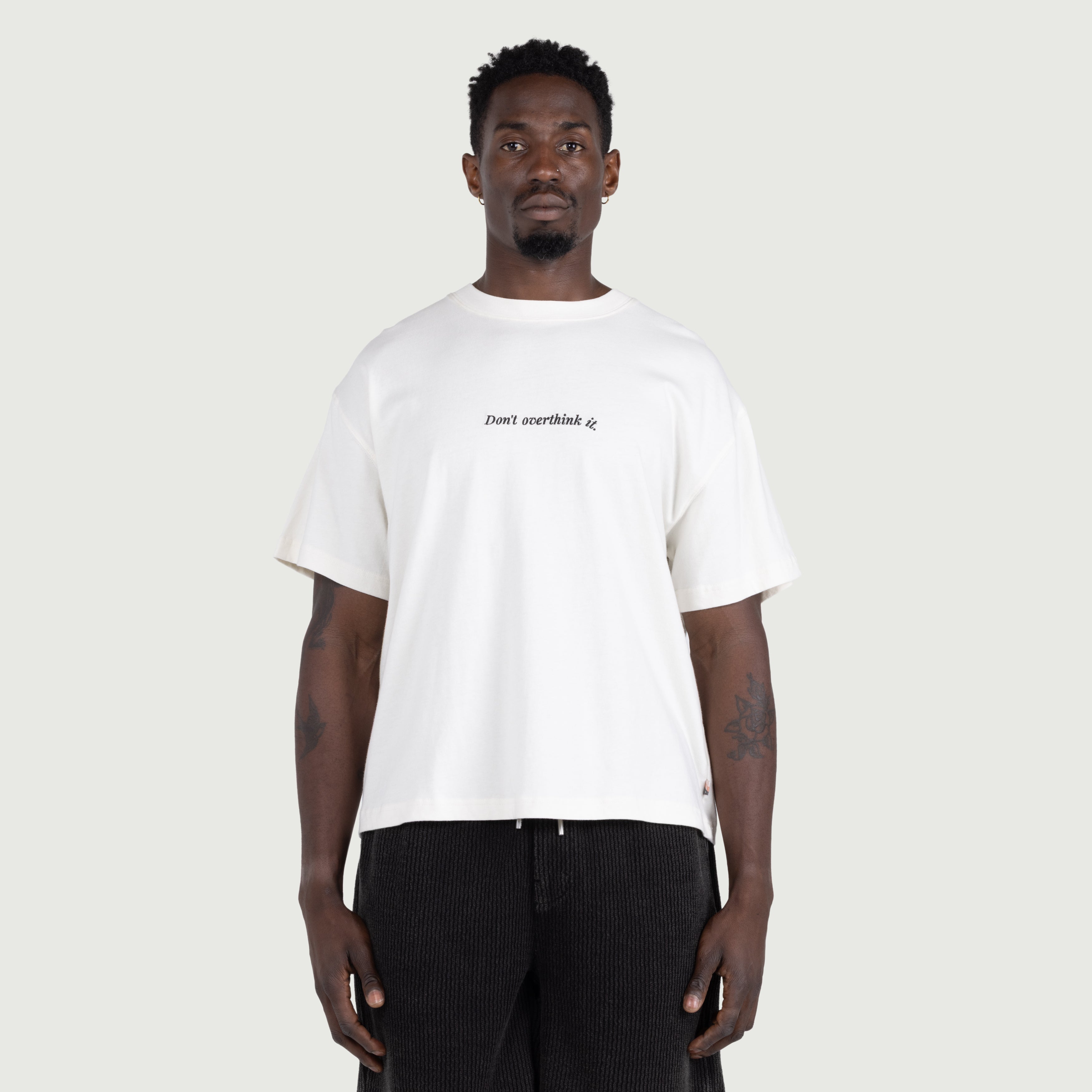 Dont Overthink It Tee - Bone