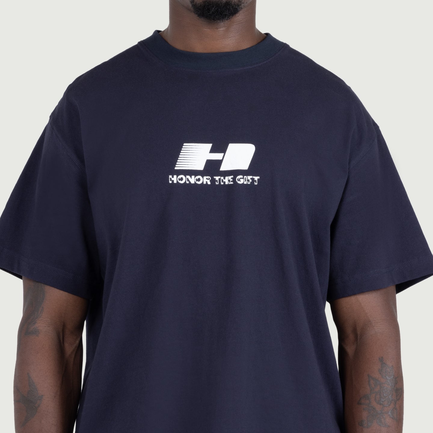 H Logo Tee - Navy